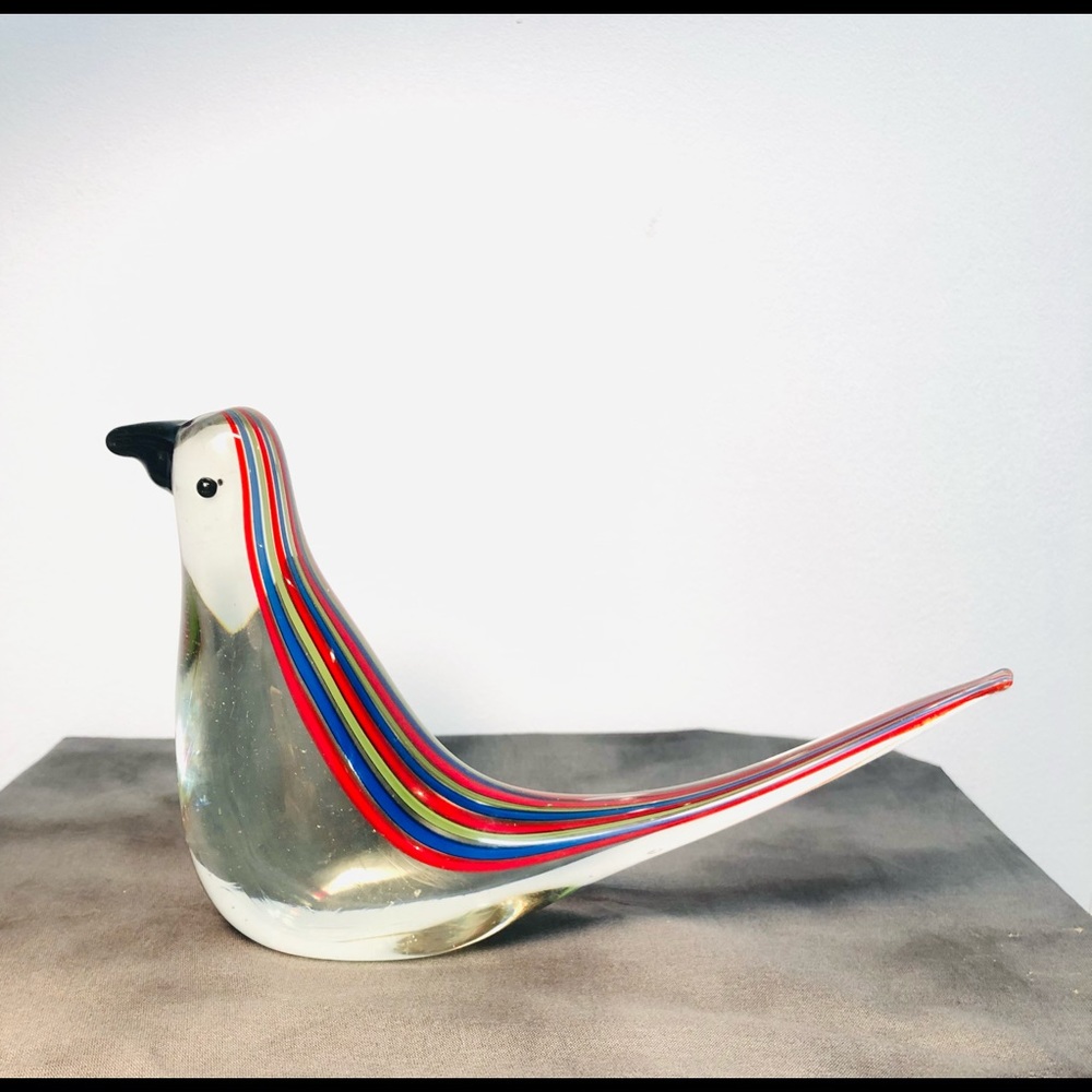 Glass Bird Figurine